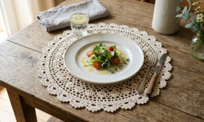 Como fazer sousplat de crochê com borda delicada para deixar qualquer mesa mais charmosa