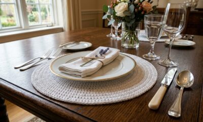 Aprenda o truque caseiro para engomar crochê e deixar o sousplat durinho