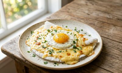 Essa tapioca com queijo e ovo fica pronta em poucos minutos e cai muito bem no início do dia