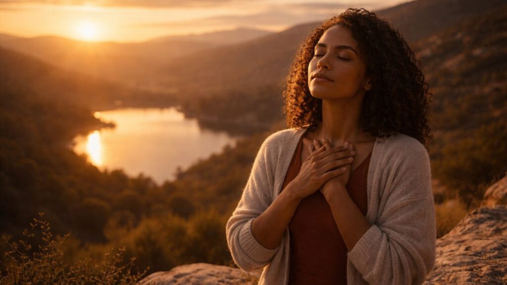 Salmos 16:8: “Quando Deus está por perto, o coração volta a se sentir seguro”