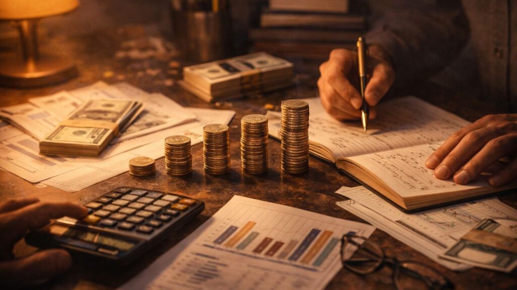 O número 4 pode indicar que é hora de organizar a vida financeira com mais firmeza