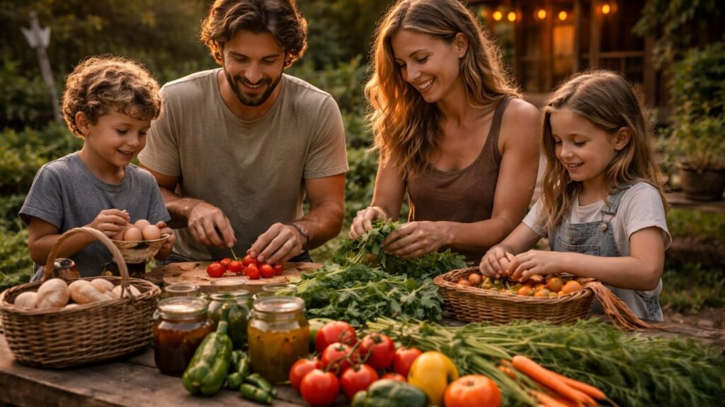 A família que passou um ano sem comprar industrializados e mudou a rotina por completo