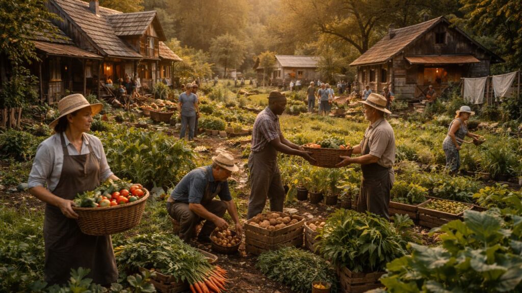 Nessa vila, plantar e colher ainda faz parte da rotina de muitas famílias todos os dias