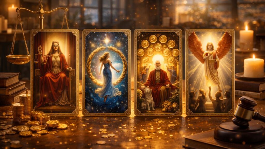4 cartas do tarot que falam sobre merecimento e retorno após tudo o que foi feito