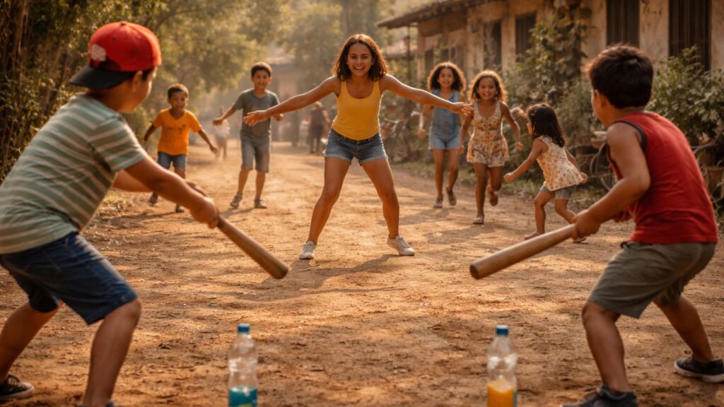 Mãe da rua e taco eram daquelas brincadeiras que juntavam a turma toda sem dificuldade