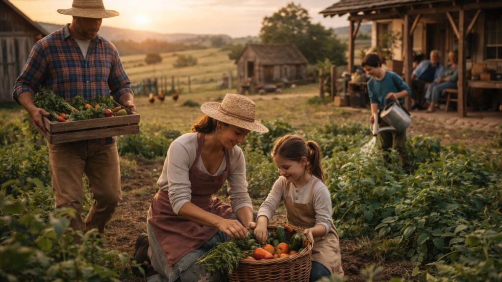 Entre agricultura, hábitos antigos e vida simples, essa rotina chama atenção pela leveza