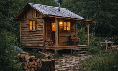 A pequena cabana de madeira local que encanta pela simplicidade e pelo baixo custo