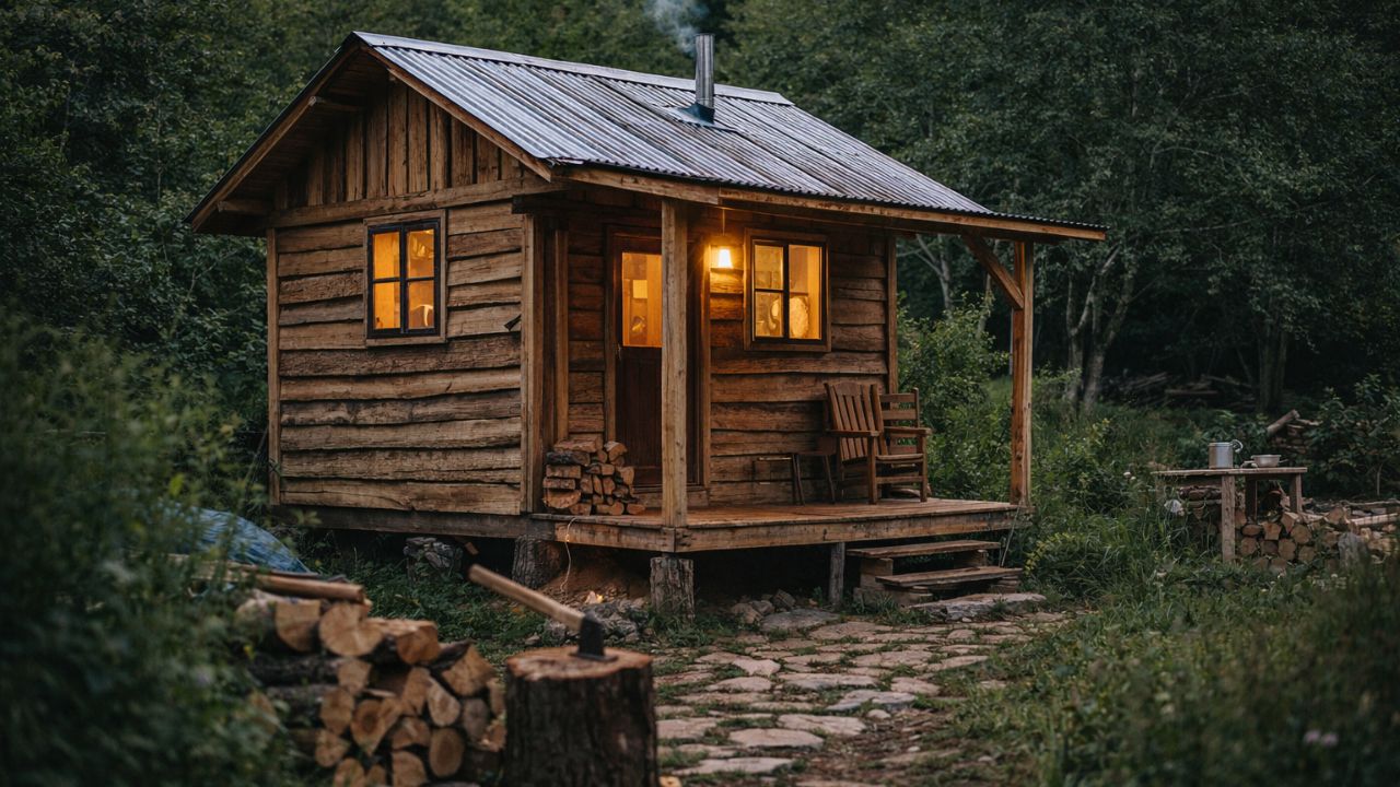 A pequena cabana de madeira local que encanta pela simplicidade e pelo baixo custo