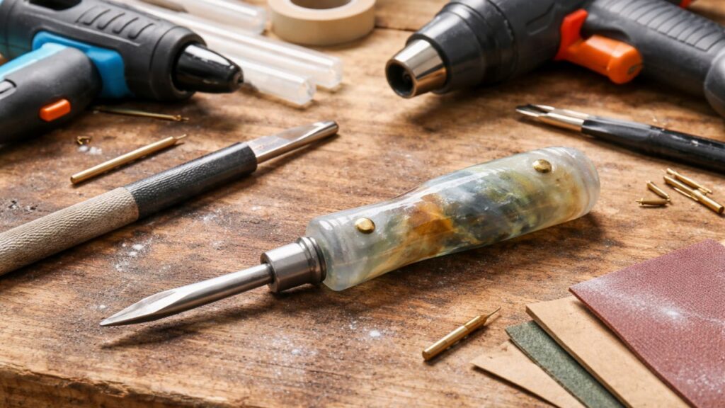 Uma ideia simples com cola quente que vira solução criativa para pequenos projetos