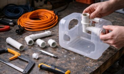 O galão plástico que virou organizador de fios e trouxe mais ordem para a casa sem gastar muito