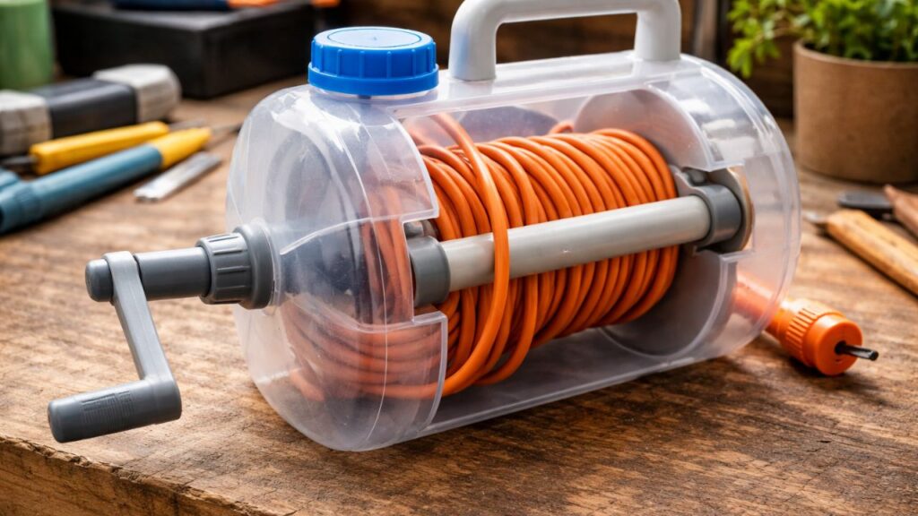 O galão plástico que virou organizador de fios e trouxe mais ordem para a casa sem gastar muito