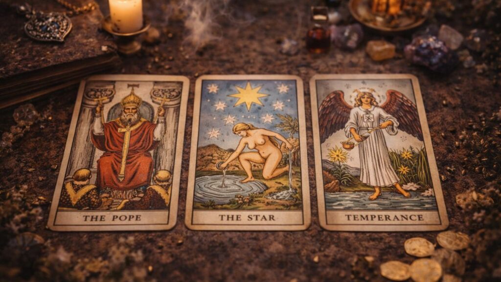 Cartas do tarot que indicam proteção contra perdas e mais equilíbrio no caminho