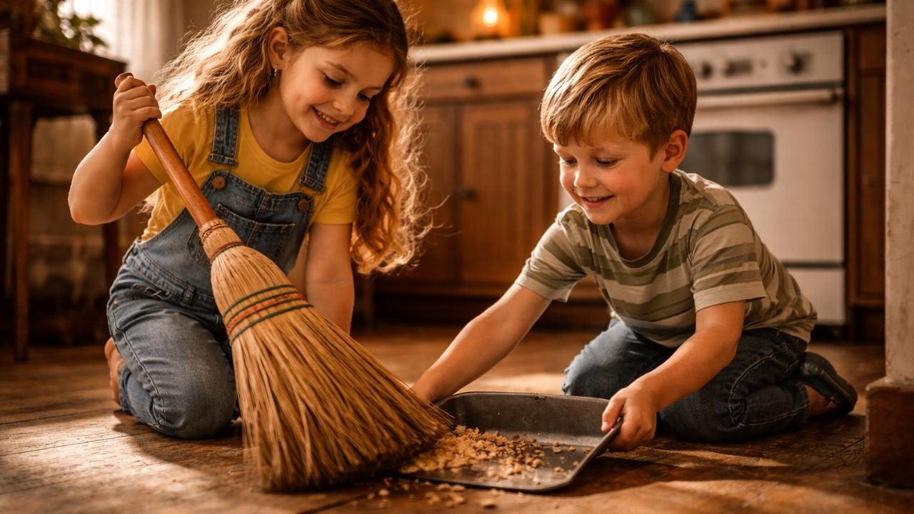 A vassoura de piaçava era daquelas coisas comuns da casa que pareciam durar para sempre
