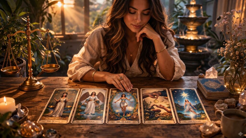 5 cartas do tarot que indicam equilíbrio entre dar e receber na vida emocional e material