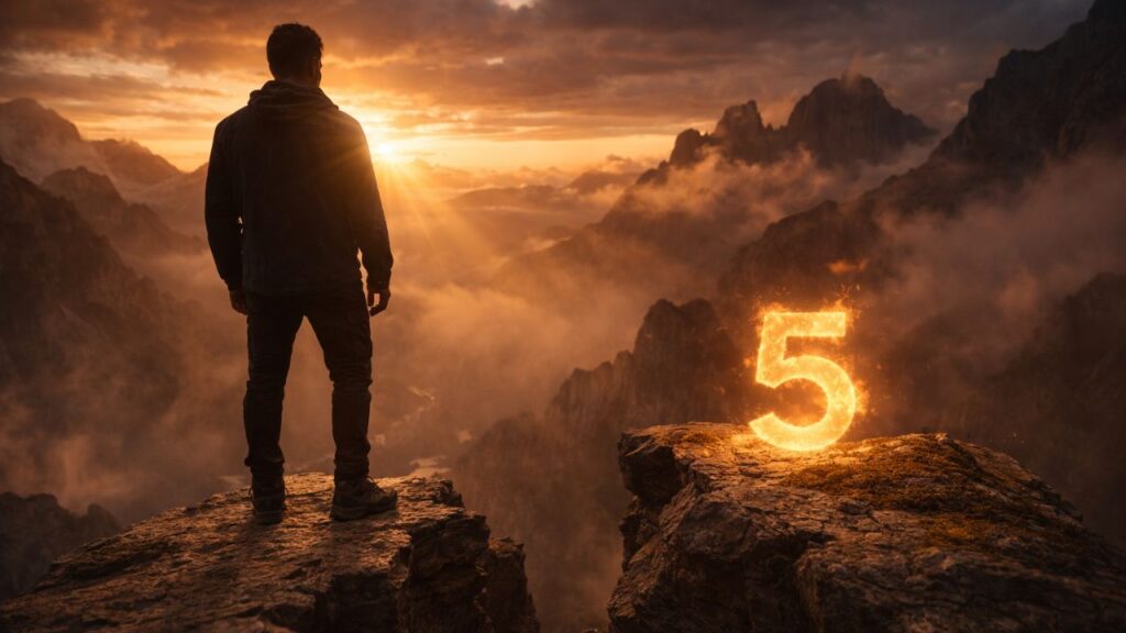 Quando o número 5 começa a aparecer algo dentro de você pode estar pronto para mudar