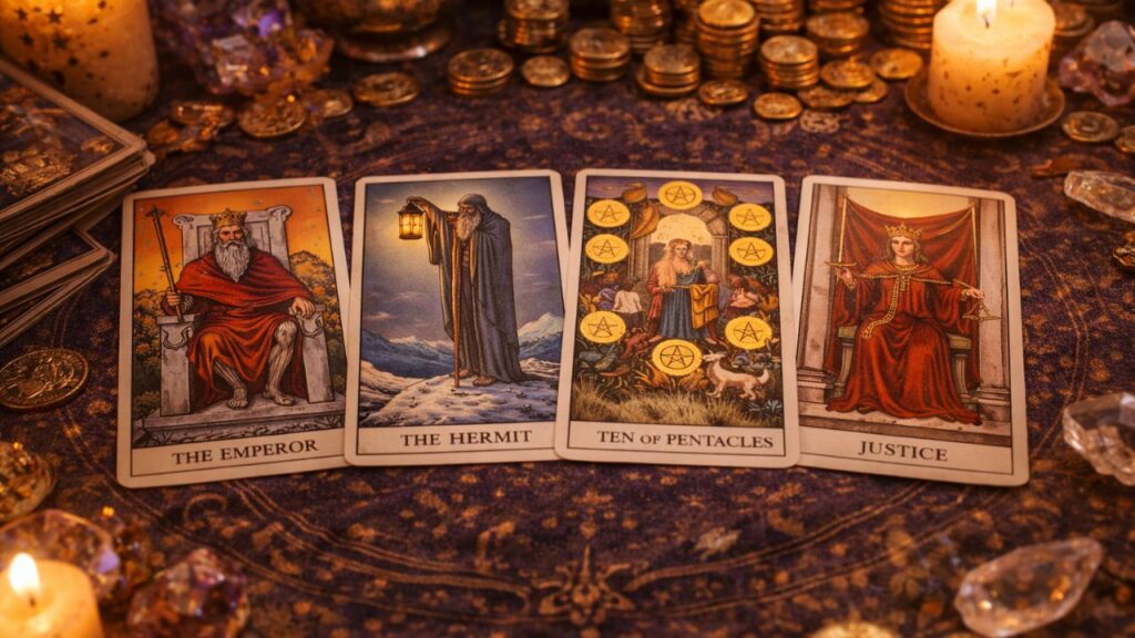 Essas 4 cartas do tarot revelam um caminho de evolução financeira construído com o tempo