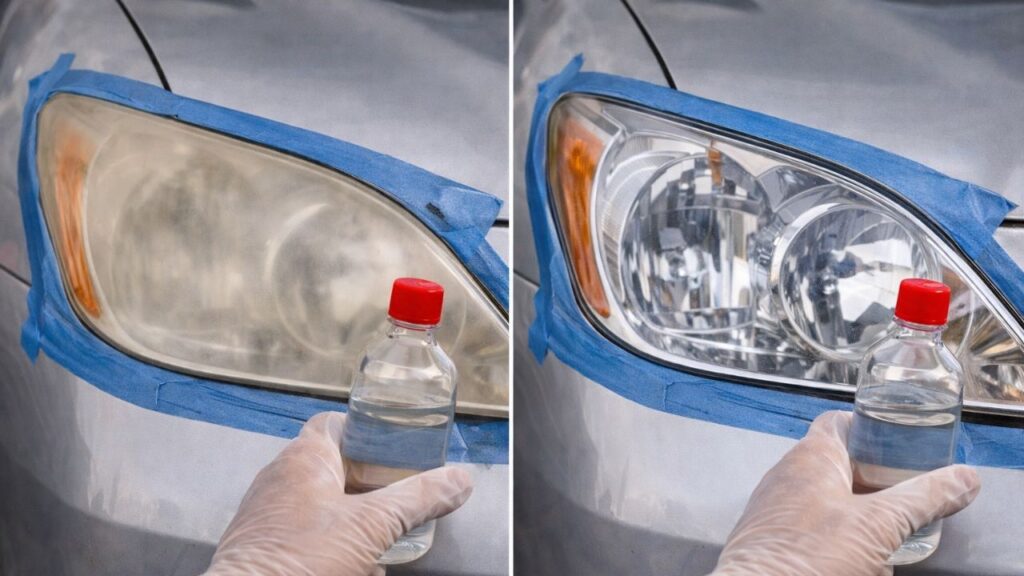 O método barato que pode clarear faróis opacos e evitar uma troca desnecessária