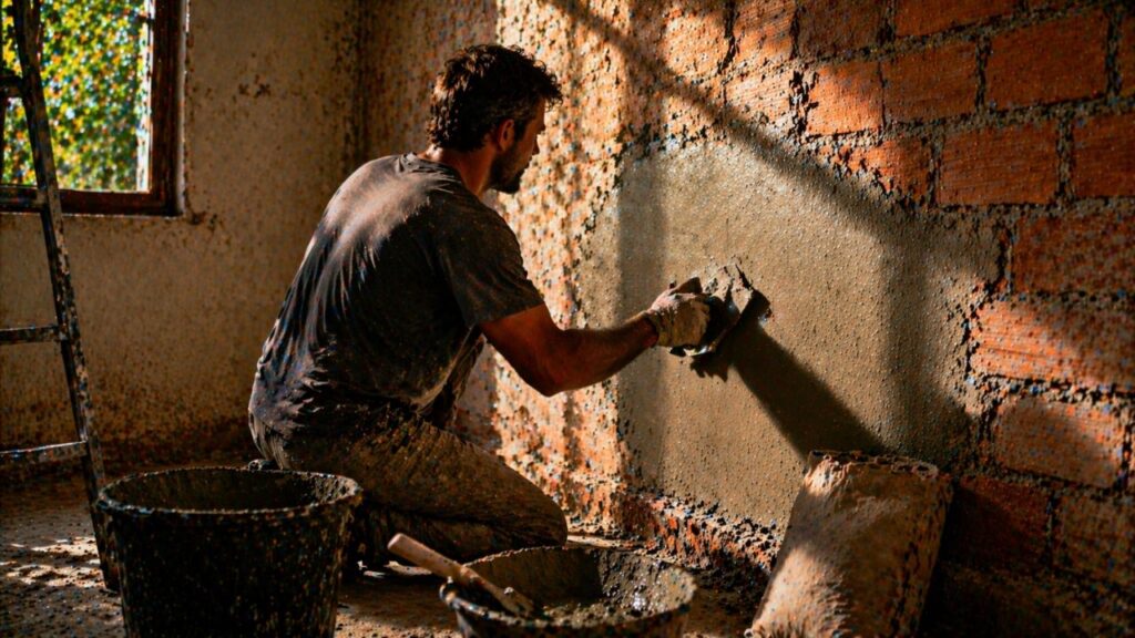 O jeito mais barato de rebocar uma parede simples e melhorar o visual sem chamar pedreiro logo de início