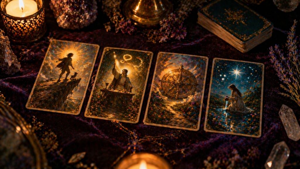 4 cartas que costumam aparecer quando portas novas começam a se mostrar no tarot