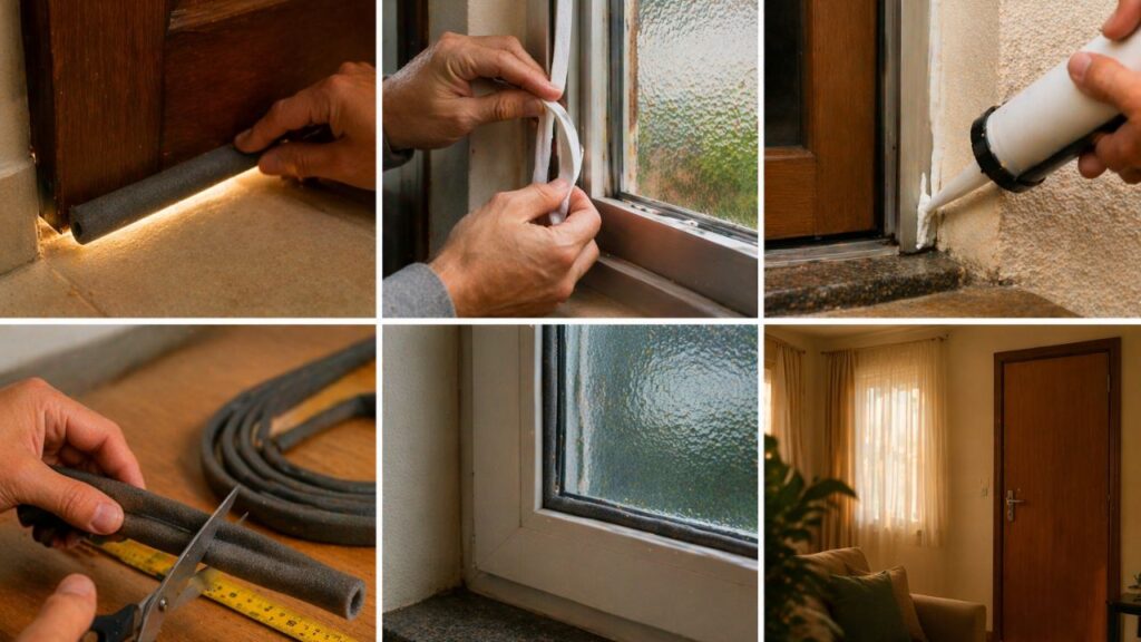 Vedar frestas de portas e janelas pode melhorar muito o conforto da casa com um ajuste simples