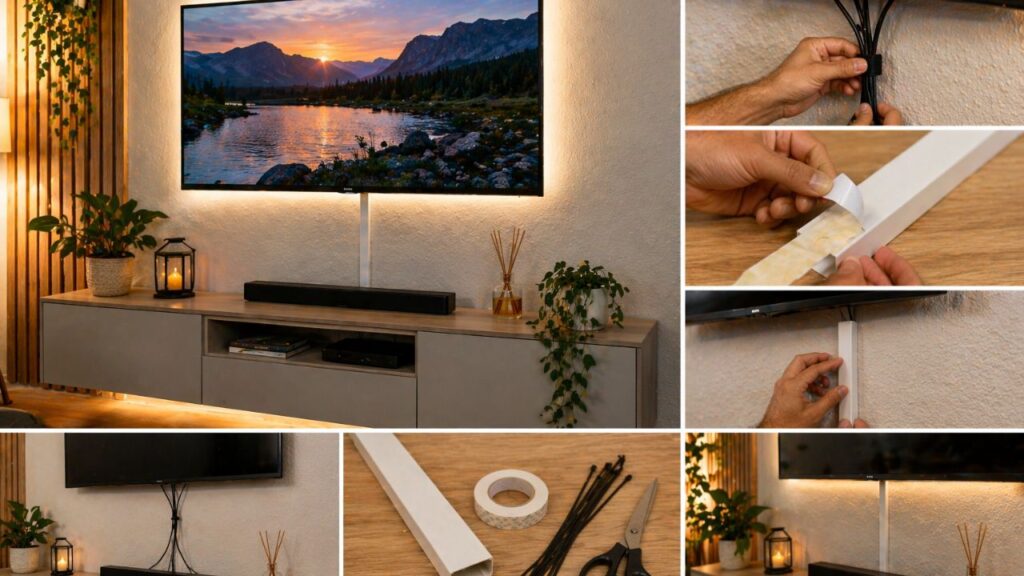 Como esconder fios aparentes e deixar o ambiente mais organizado sem precisar quebrar parede