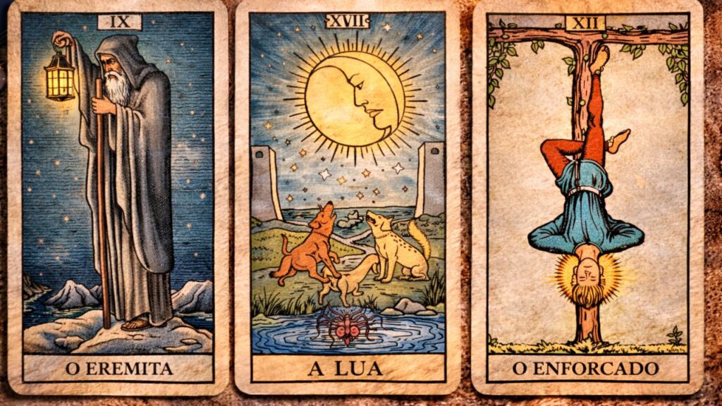 3 cartas do tarot que surgem quando é melhor refletir antes de tomar decisões importantes