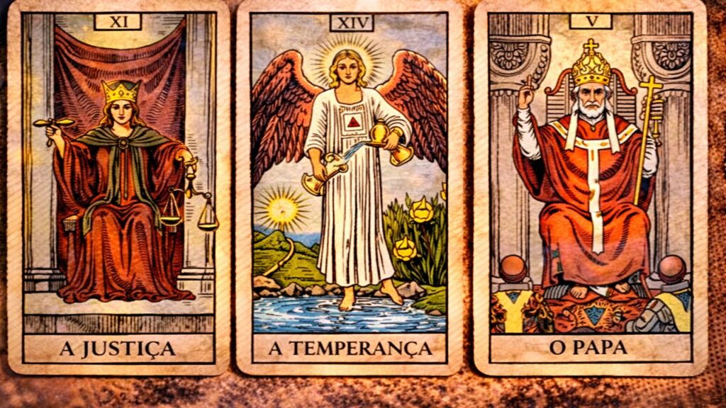 Cartas do tarot que indicam proteção contra conflitos e revelam um momento de mais equilíbrio
