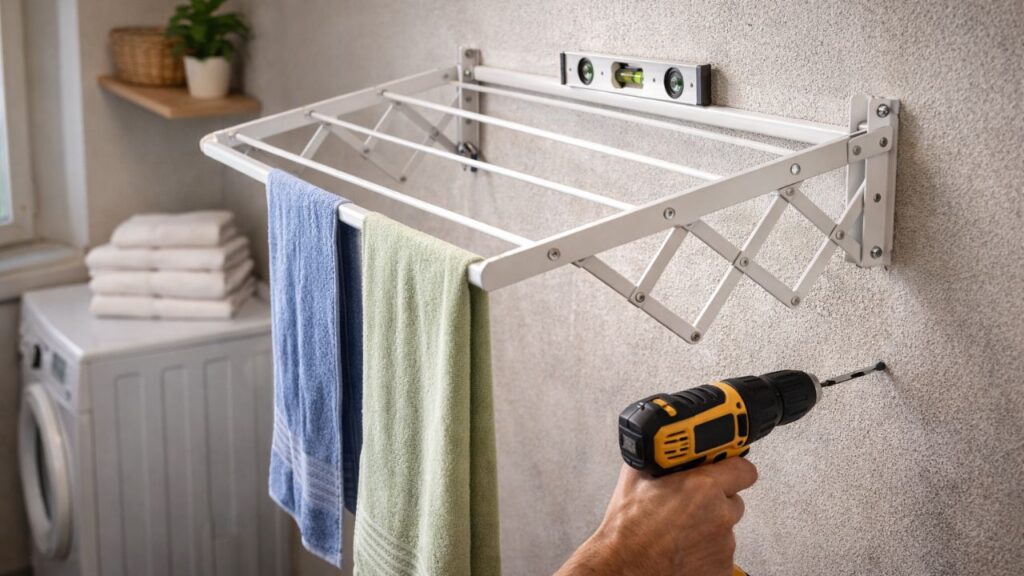 Como instalar varal de parede resistente e aproveitar melhor espaços pequenos da casa