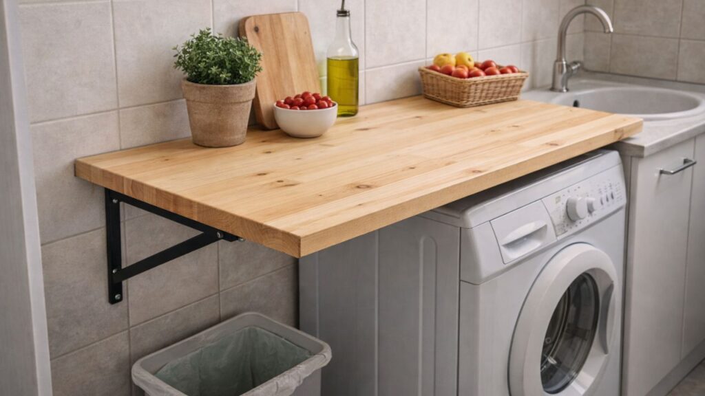 Como fazer uma bancada simples e melhorar o uso da cozinha ou área de serviço