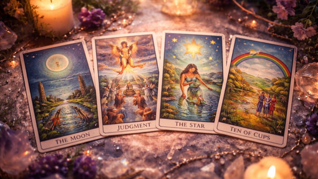 4 cartas do tarot que indicam mudanças no campo emocional e novos sentimentos surgindo