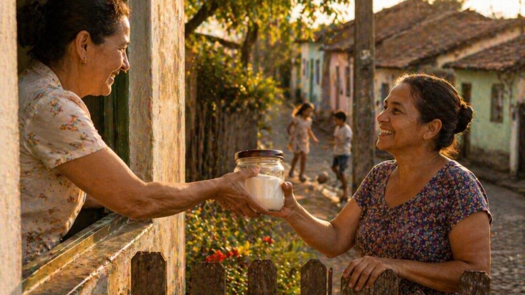 Emprestar açúcar para o vizinho era comum e hoje virou uma lembrança rara de antigamente