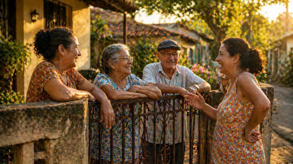 Costumes simples que aproximavam as pessoas e faziam o portão virar ponto de encontro