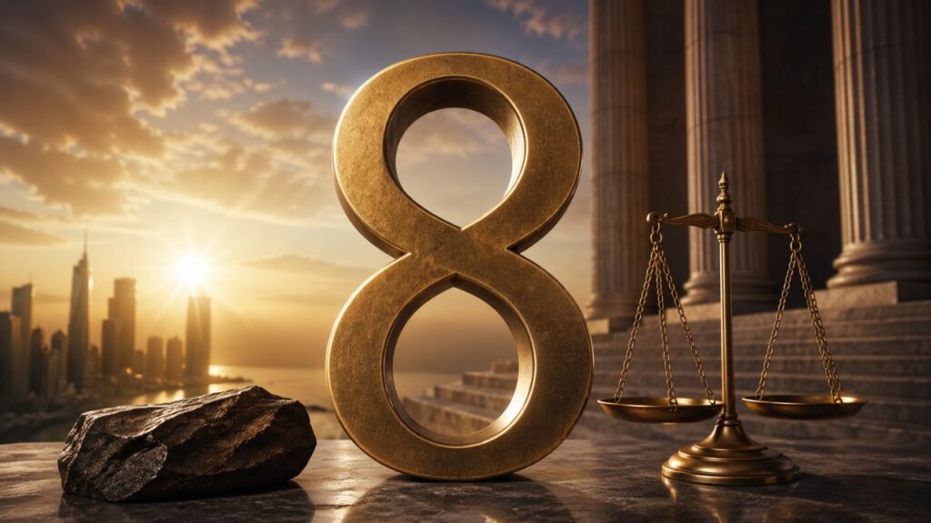 O número 8 surge quando é hora de agir com firmeza e assumir o controle da situação