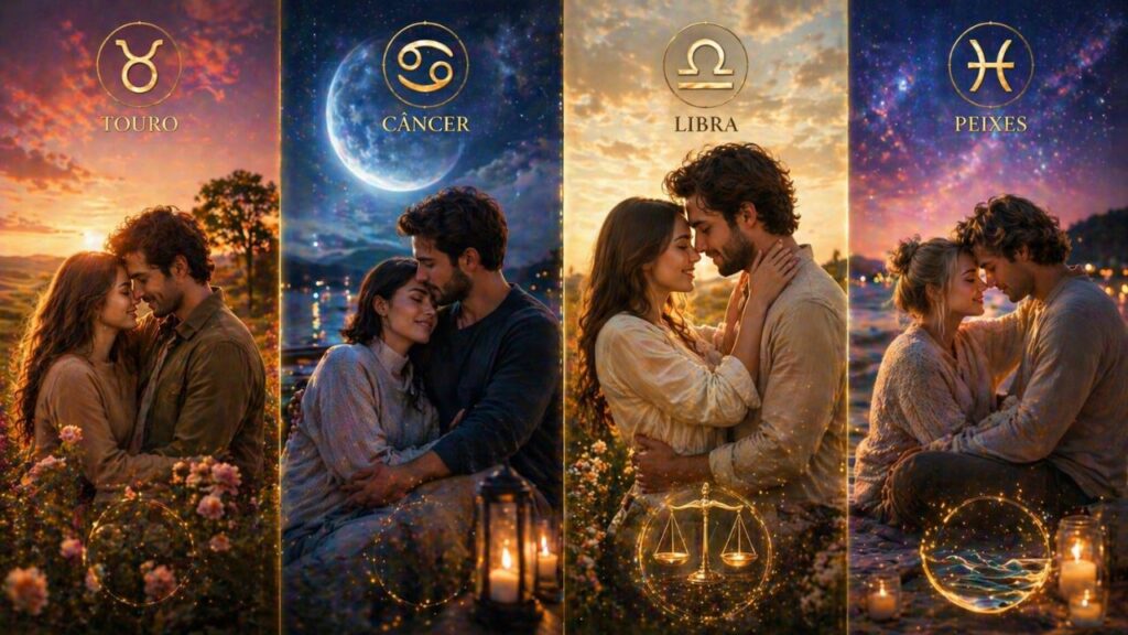 Esses 4 signos podem viver uma mudança no amor que mexe com sentimentos profundos