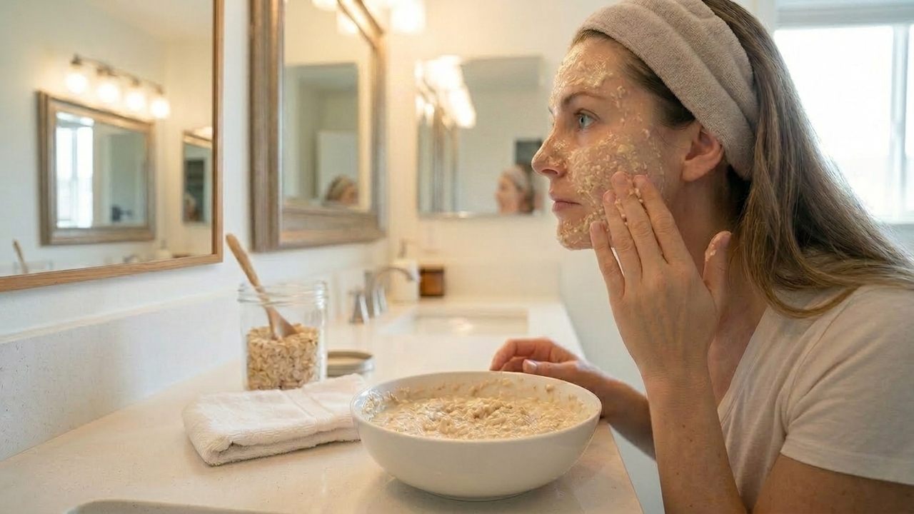 O cuidado com aveia que pode deixar a pele seca do rosto mais confortável sem complicar sua rotina diária