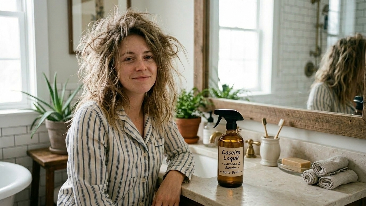 Este spray caseiro é o que você precisa para dar vida ao cabelo todas as manhãs