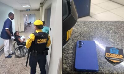Força Municipal ajuda em parto dentro de viatura e recupera celular roubado