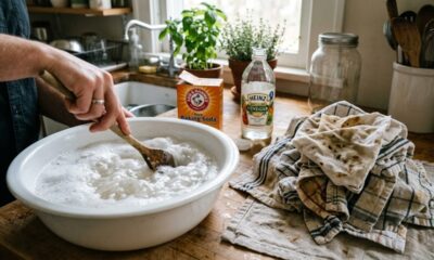 Sem sabão em pó nem alvejante: o truque caseiro para clarear panos de prato sem esforço