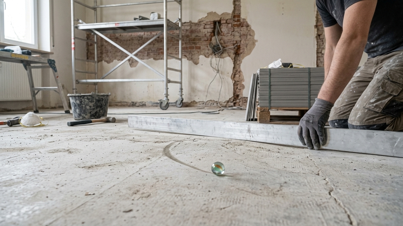 Esse ajuste no piso ajuda a preparar o ambiente para revestimento novo sem quebradeira desnecessária