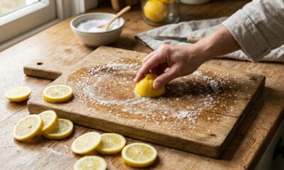 Misturar limão com sal: para que serve e por que essa receita é usada na limpeza da tábua