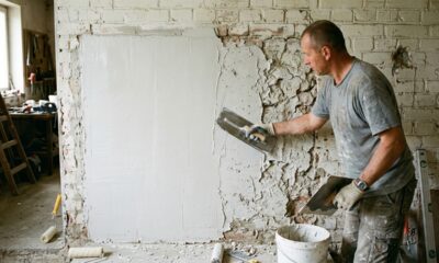 O jeito mais barato de rebocar uma parede simples e melhorar o visual sem chamar pedreiro logo de início