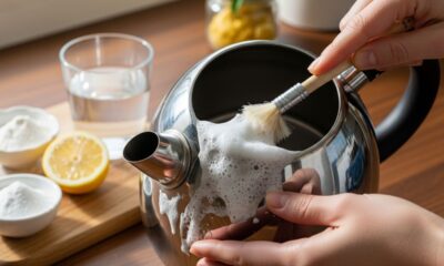 Basta uma colher desse produto e removerá todo o calcário da sua chaleira