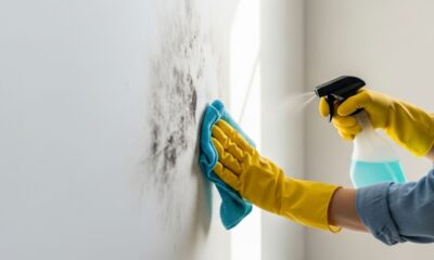 O truque alemão para remover manchas de umidade e mofo das paredes para sempre