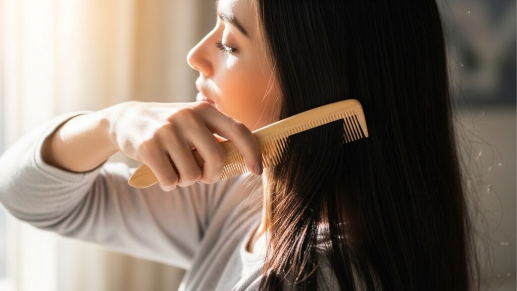 Aplique vinagre de maçã no cabelo para deixar os fios mais brilhantes e macios