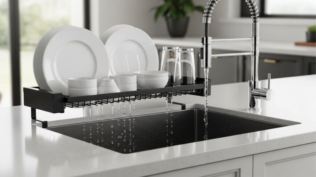 Diga adeus ao escorredor de louças tradicional, esta nova tendência está substituindo-o e mantendo as cozinhas limpas, organizadas e arrumadas