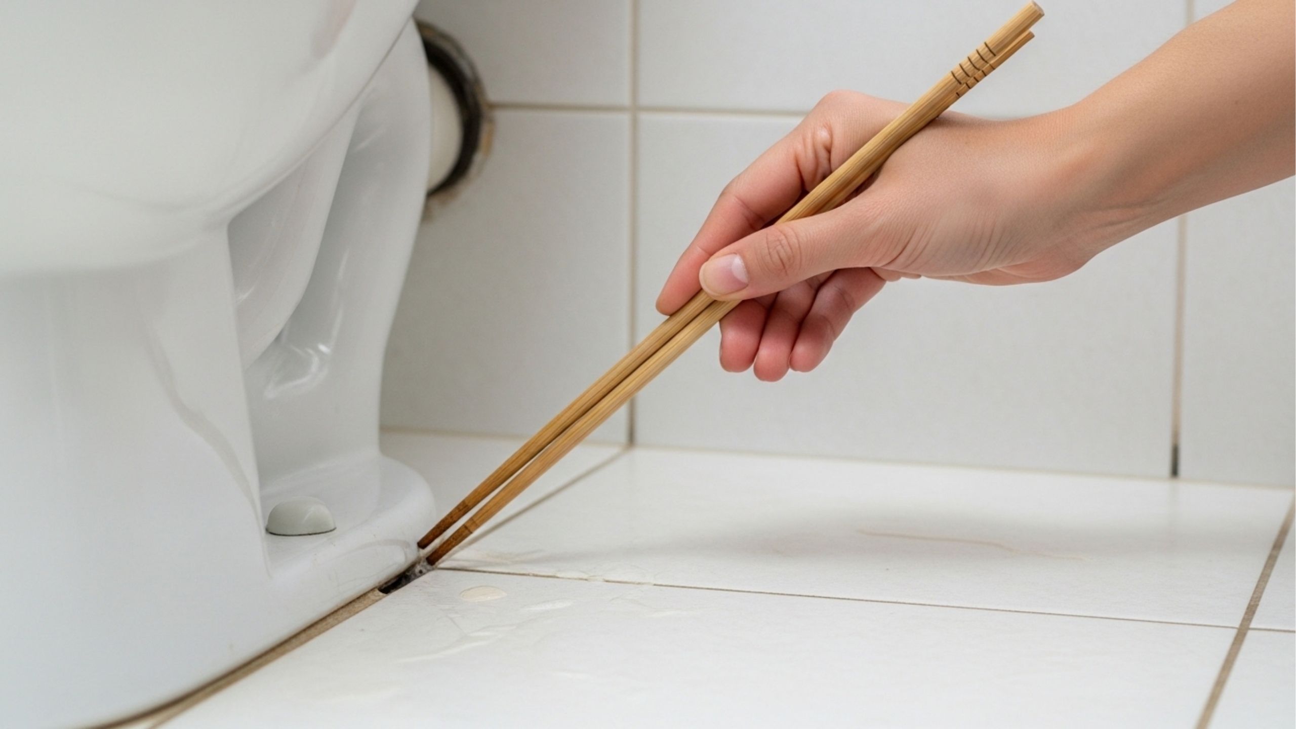 "Não jogue fora os hashis que vêm na comida japonesa, experimente levá-los ao banheiro", depois que você testar isso, a dificuldade das tarefas domésticas diminuirá drasticamente