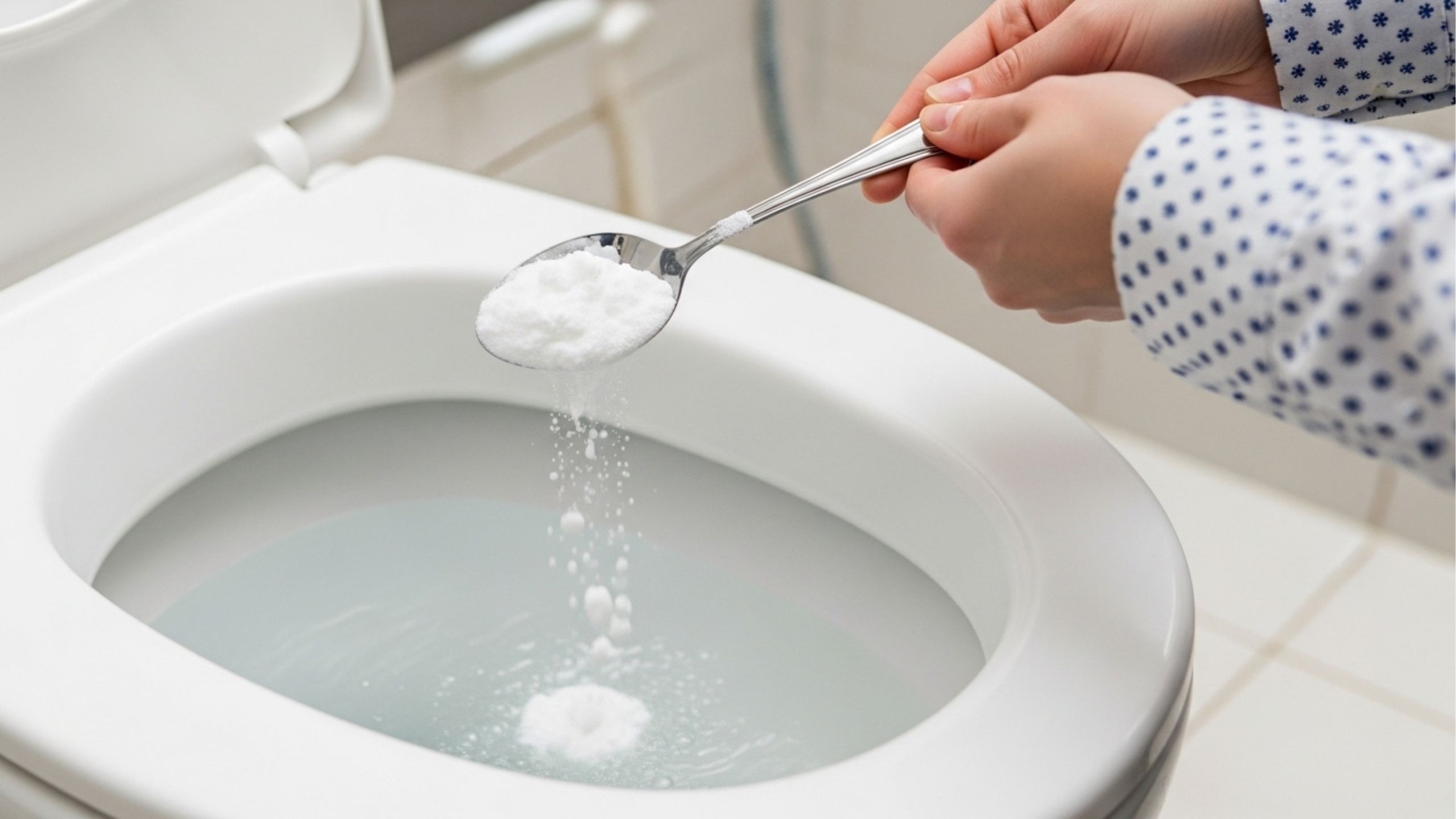 Jogue três colheres dessa misturinha no vaso sanitário, elimine manchas e odores com facilidade