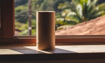 "Não jogue fora os rolos de papel higiênico; use no parapeito da janela"... Depois que fiz isso, nunca mais me preocupei com sujeira nas janelas