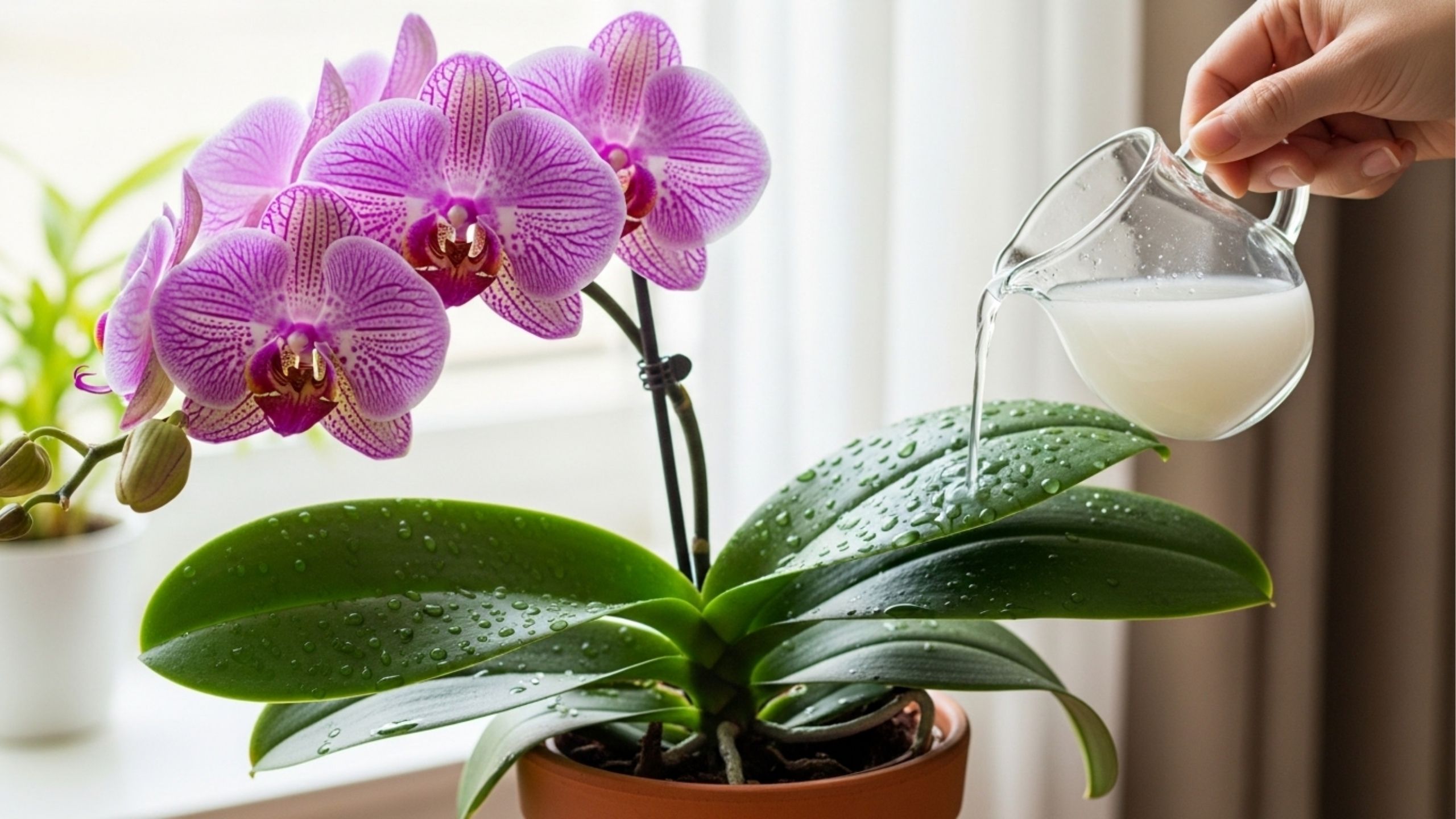 As orquídeas florescerão exuberantemente se forem regadas com este ingrediente de cozinha uma vez por mês