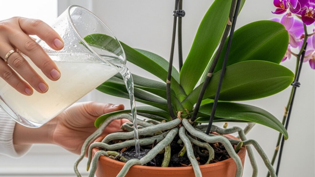 As orquídeas florescerão exuberantemente se forem regadas com este ingrediente de cozinha uma vez por mês